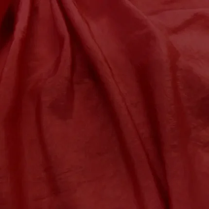 Taffetas Froissé Permanent Rouge