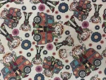 Gobelin Hippie Pop – Tissu d’Ameublement Rétro & Coloré