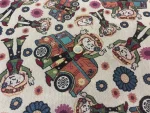 Gobelin Hippie Pop – Tissu d’Ameublement Rétro & Coloré