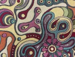 Gobelin psychédélique années 70