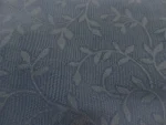 Jacquard Coton Bleu-Gris – Motif Feuillage Ton sur Ton 1.10 m