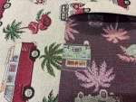 Tissu Gobelin Van Volkswagen Vintage