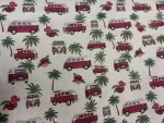 Tissu Gobelin Van Volkswagen Vintage
