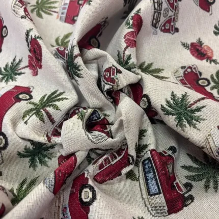 Tissu Gobelin Van Volkswagen Vintage