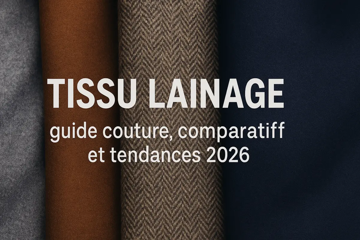 tissus lainage hiver : laine bouillie, tweed et drap de laine, sélection pour manteaux chauds et couture