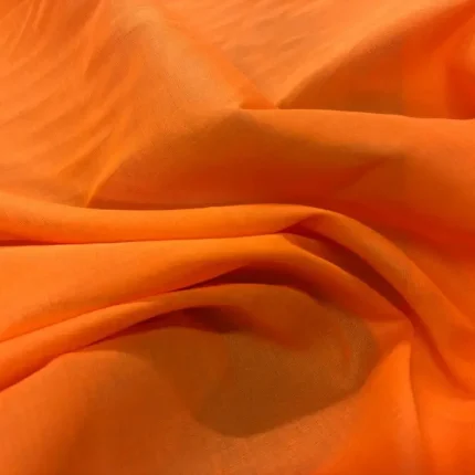 Tissu Voile de coton 100% orange