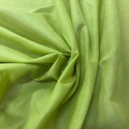 tissu Voile de coton 100% vert anis