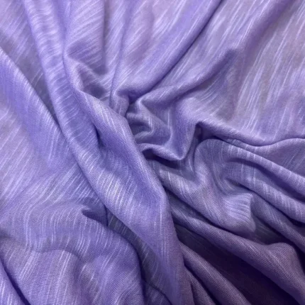 Tissu Jersey coton flammé lavande