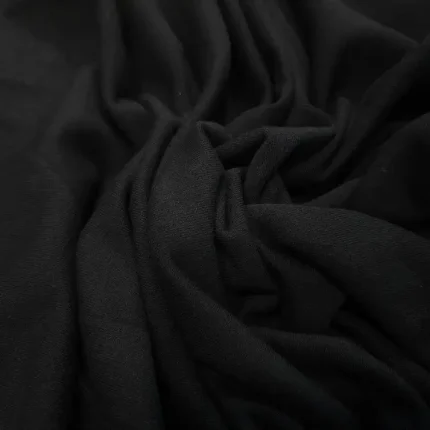 Jersey molletonné noir pour jogging