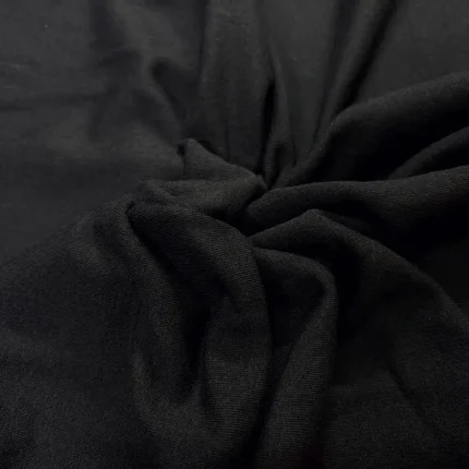 Jersey molletonné noir pour jogging
