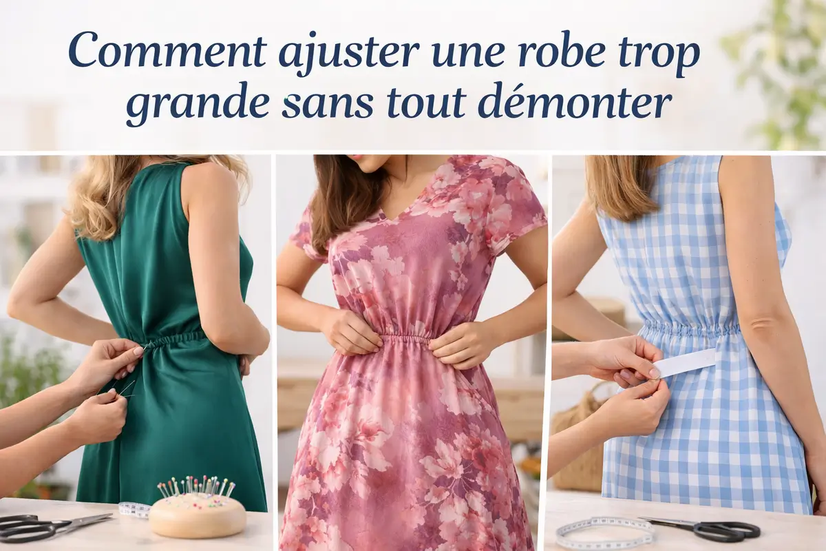 Ajuster une robe trop grande sans tout démonter : idées de retouches à la taille sur robes fluides, casual et estivales