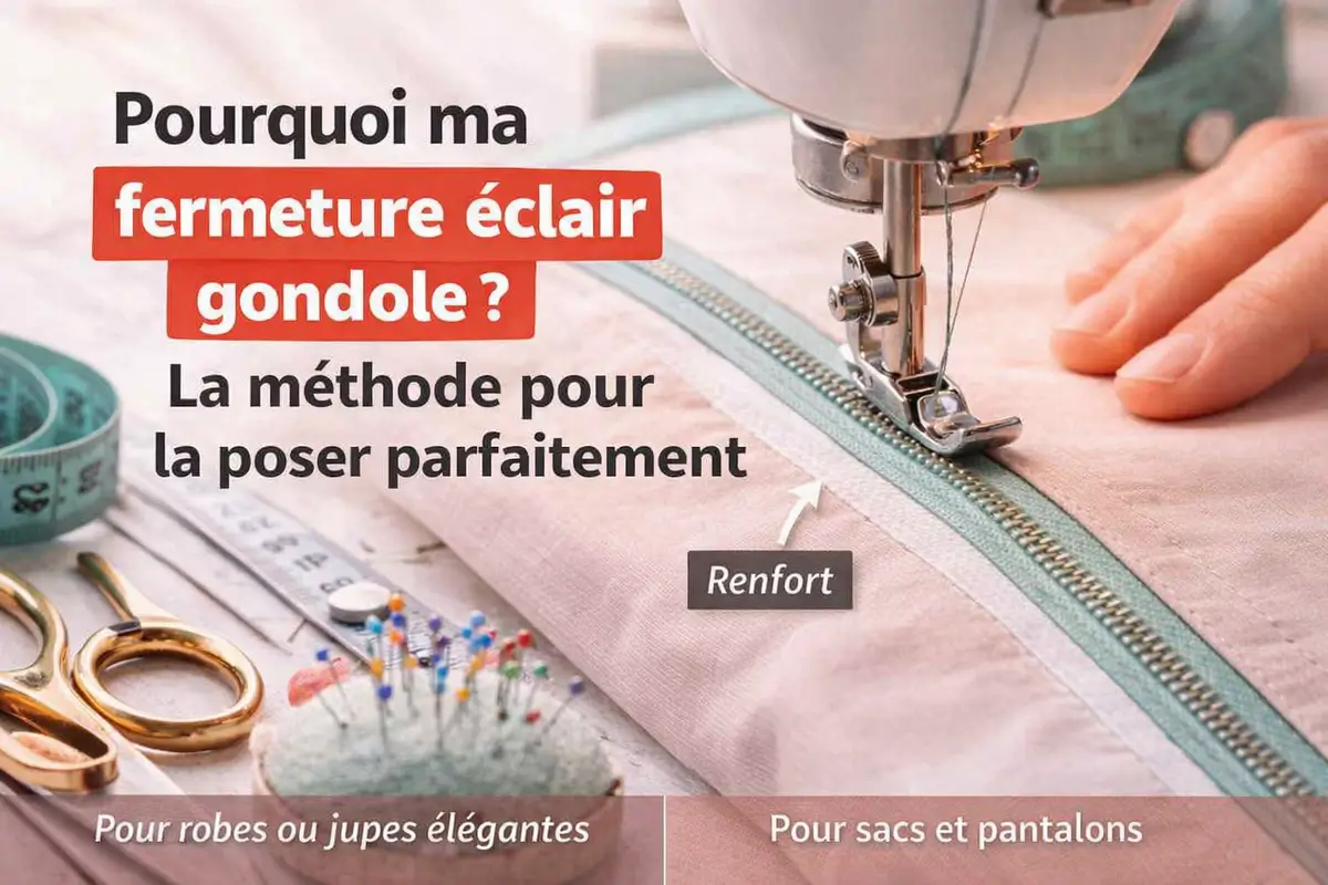 Pourquoi ma fermeture éclair gondole