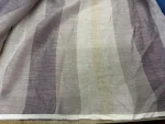 Voile de lin 3 m de large aux teintes grège, taupe et violine