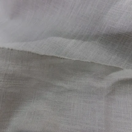 Toile coton et lin beige au mètre – tissu naturel et résistant