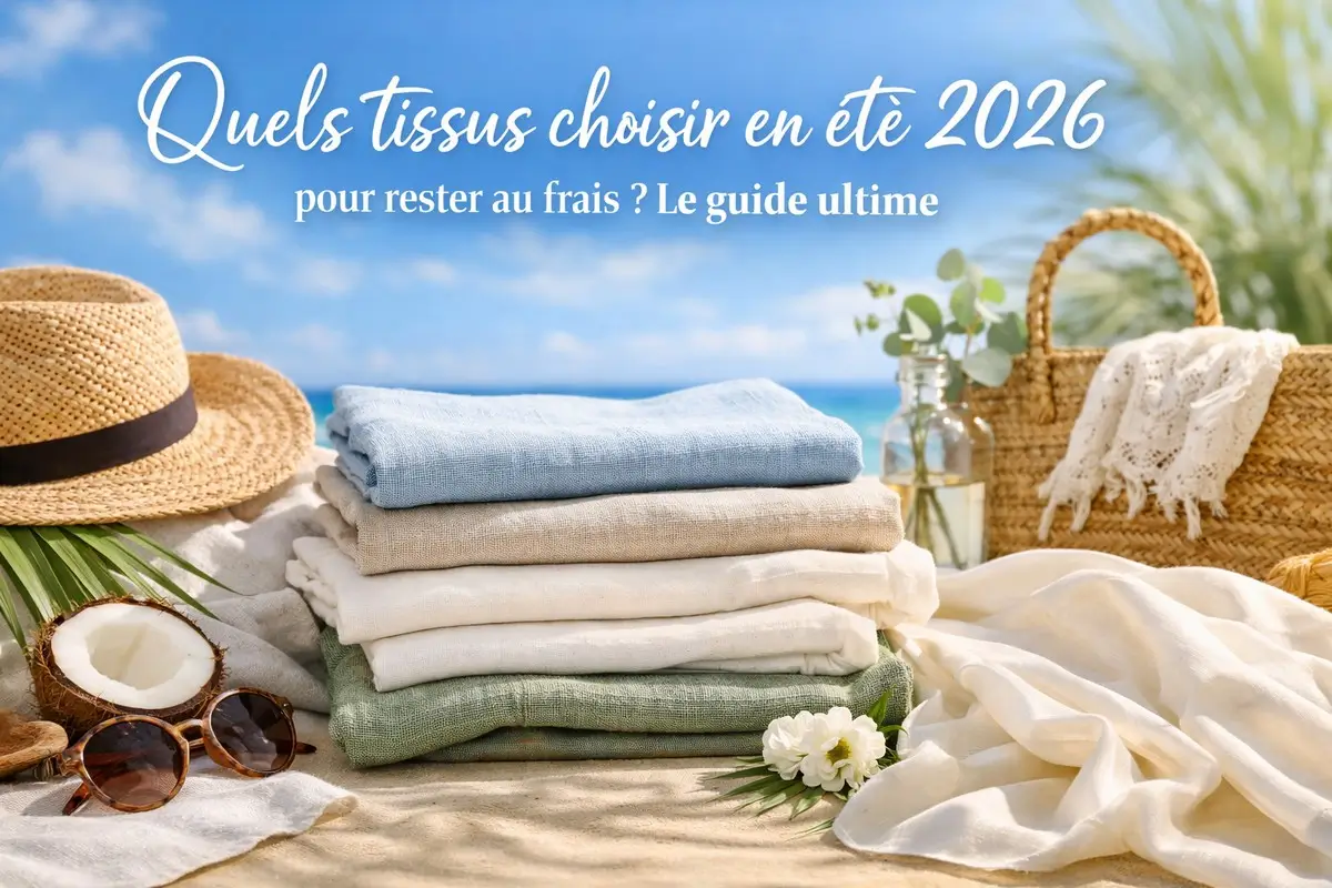 Tissus d’été 2026 respirants (lin, coton, Tencel) pour rester au frais : guide comparatif matières légères